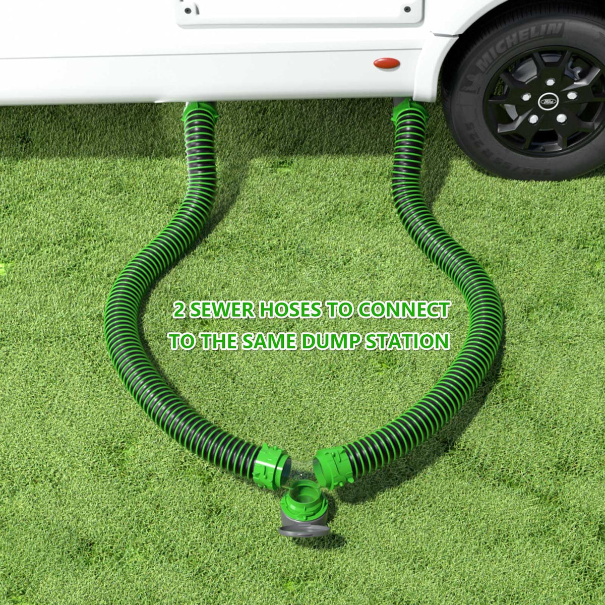 AVERONR adapter beside four inlet types illustrating versatile size compatibility