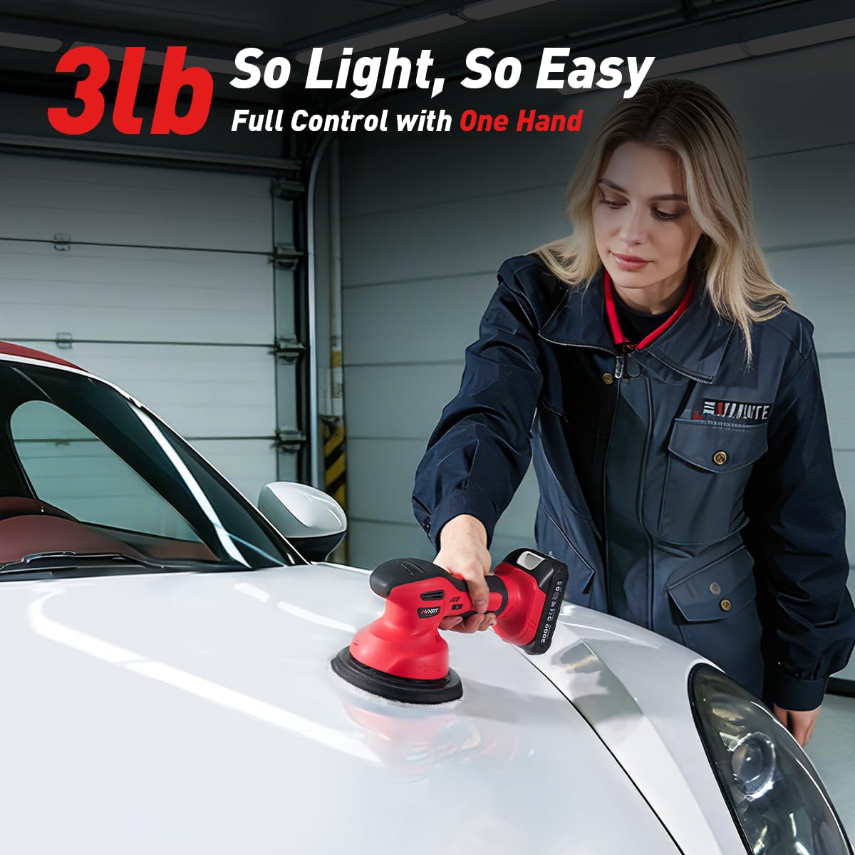 Avhrit ergonomic handle closeup highlighting comfortable grip for longer jobs
