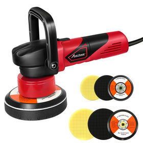 AVID POWER polisher front view showing compact design and benefit of balanced handling