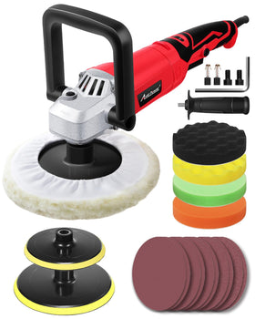 AVID POWER front view of polisher showing controls and benefit of clear layout