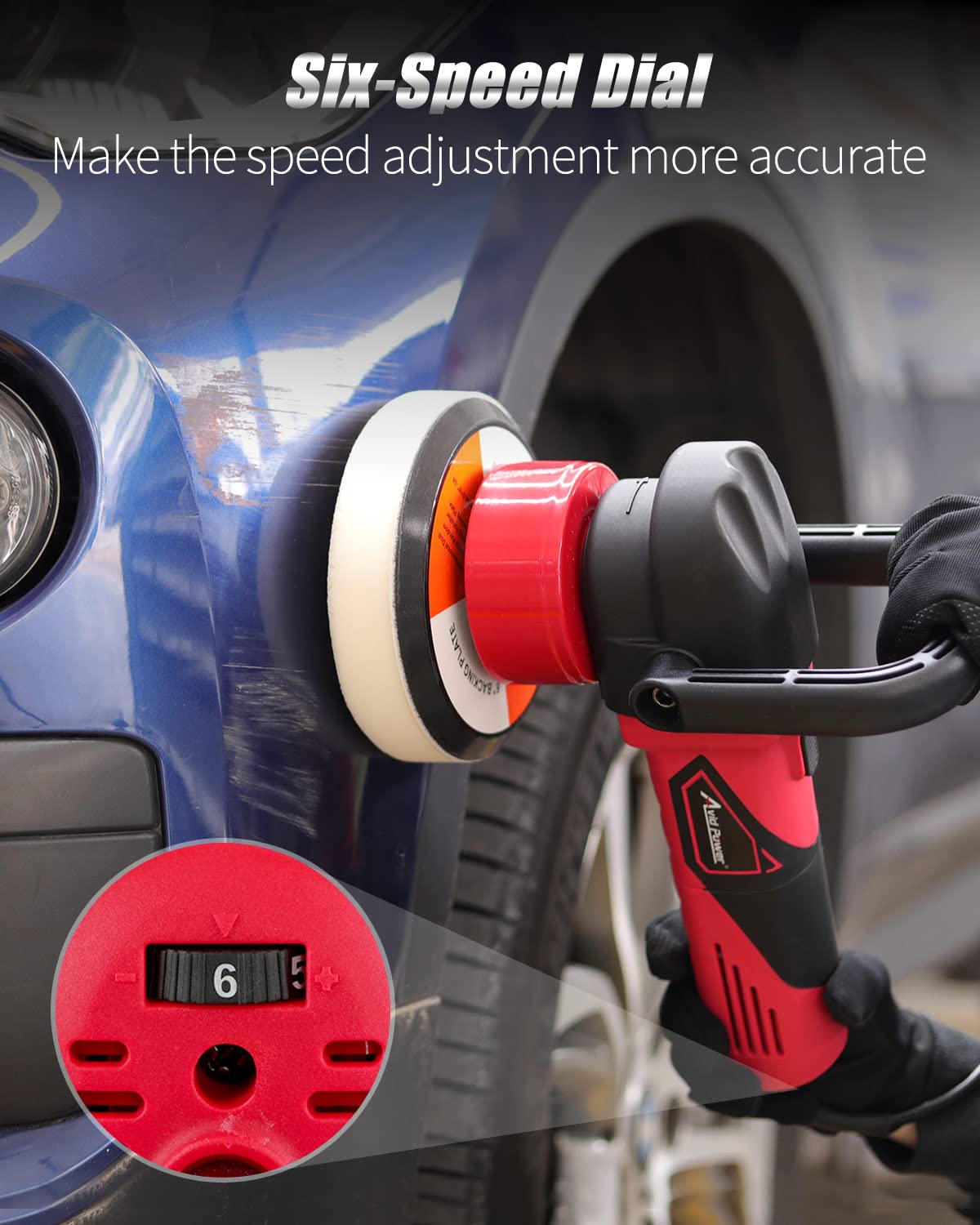 AVID POWER speed dial close-up showing 6-speed control for precision tuning