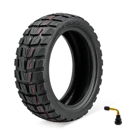 AVOKIN front profile of 10x2.75-6.5 tire showing shape and rim fit benefit