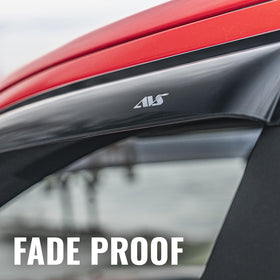Auto Ventshade impact-resistant acrylic texture showing UV-stable, scratch-resistant surface