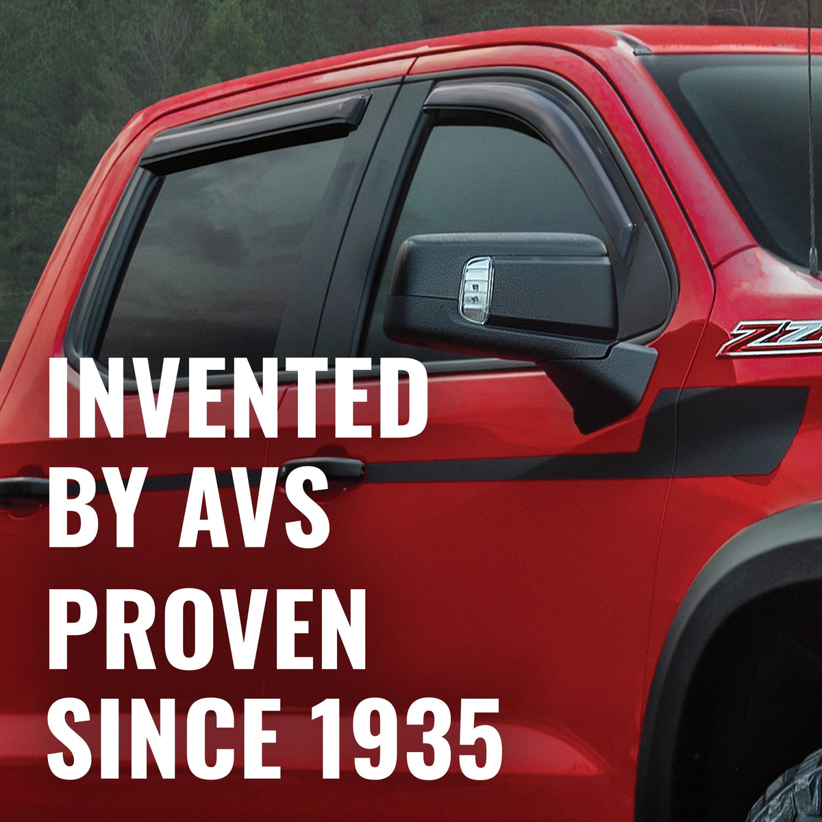 AVS driver side ventvisor installed highlighting seamless contour and airflow