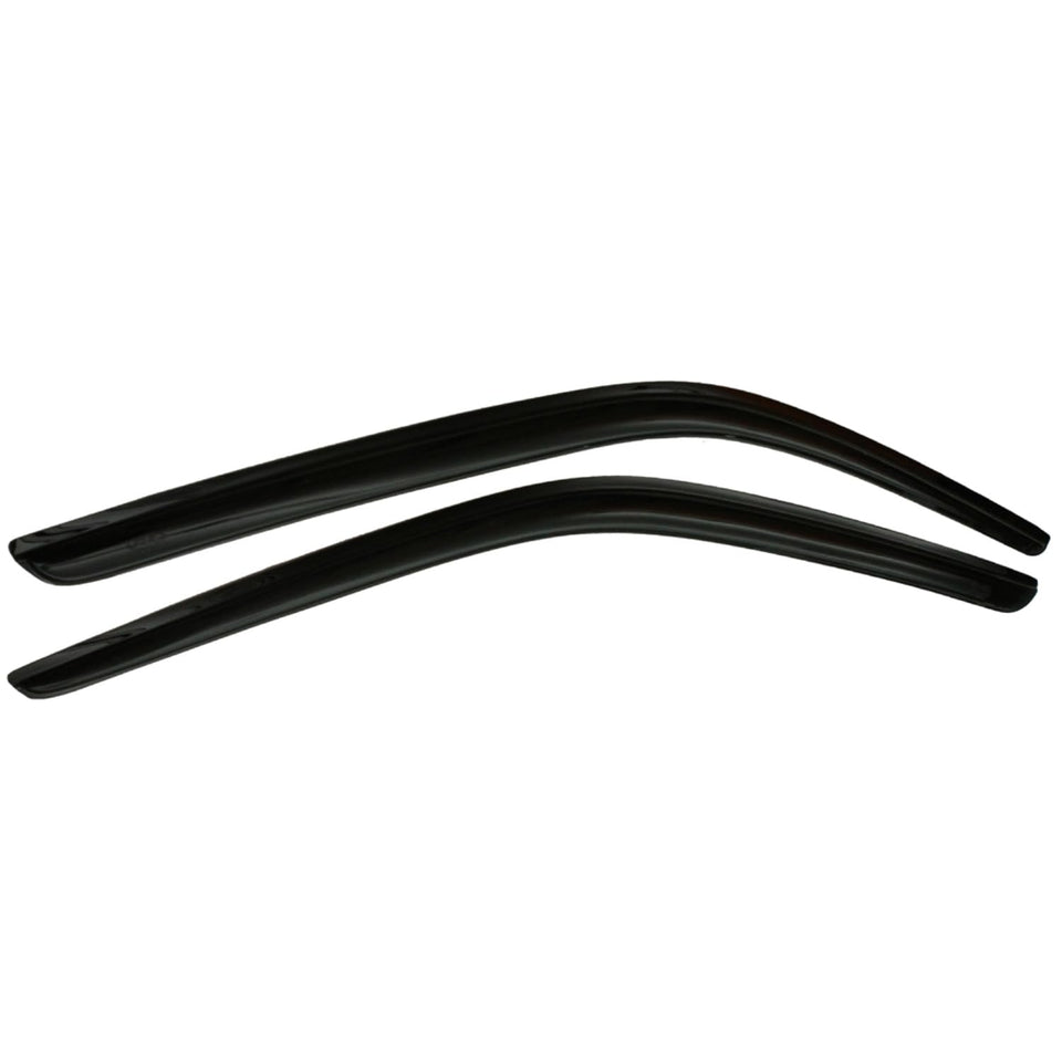 Auto Ventshade front packaging showing smoked vent visors and brand benefit of easy install