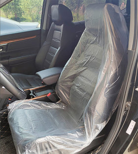 awagas clear front packaging showing roll of 100 disposable seat covers and product label advantage
