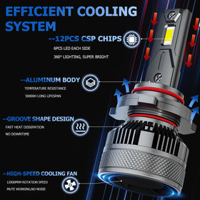 AWALITED bulbs installed on Colorado showing clear beam pattern and improved visibility