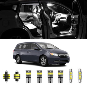 AWALITED front kit packaging showing all 18 LEDs and install tool benefit: complete coverage