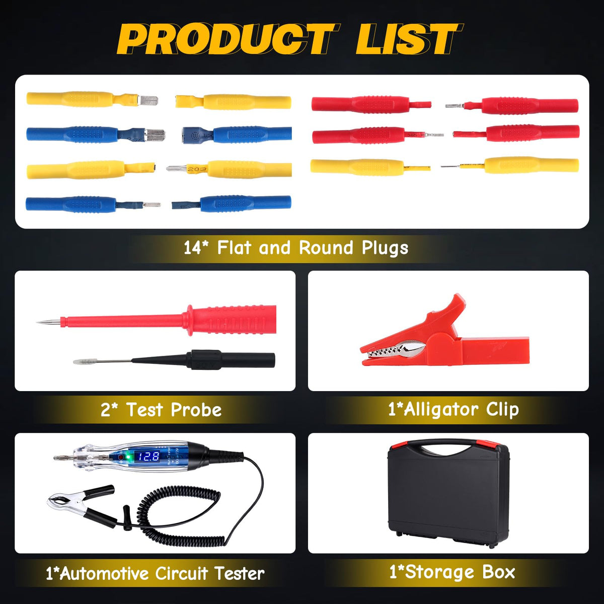 AWBLIN assorted plug sizes laid out for versatile terminal access