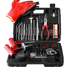 AWELCRAFT front packaging showing full 108-piece kit and organized case for fast access