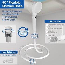 awelife shower head in use inside an RV showing improved rinse