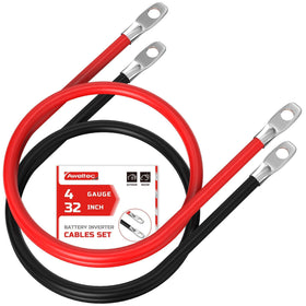 AWELTEC 4 AWG front packaging showing red and black cables, reliable hookup benefit