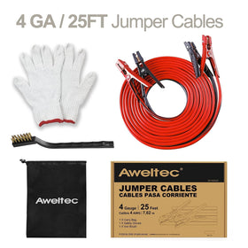 AWELTEC cables next to ruler demonstrating 25-foot scale