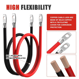 AWELTEC tinned 3/8" lug close-up highlighting corrosion resistance and secure contact