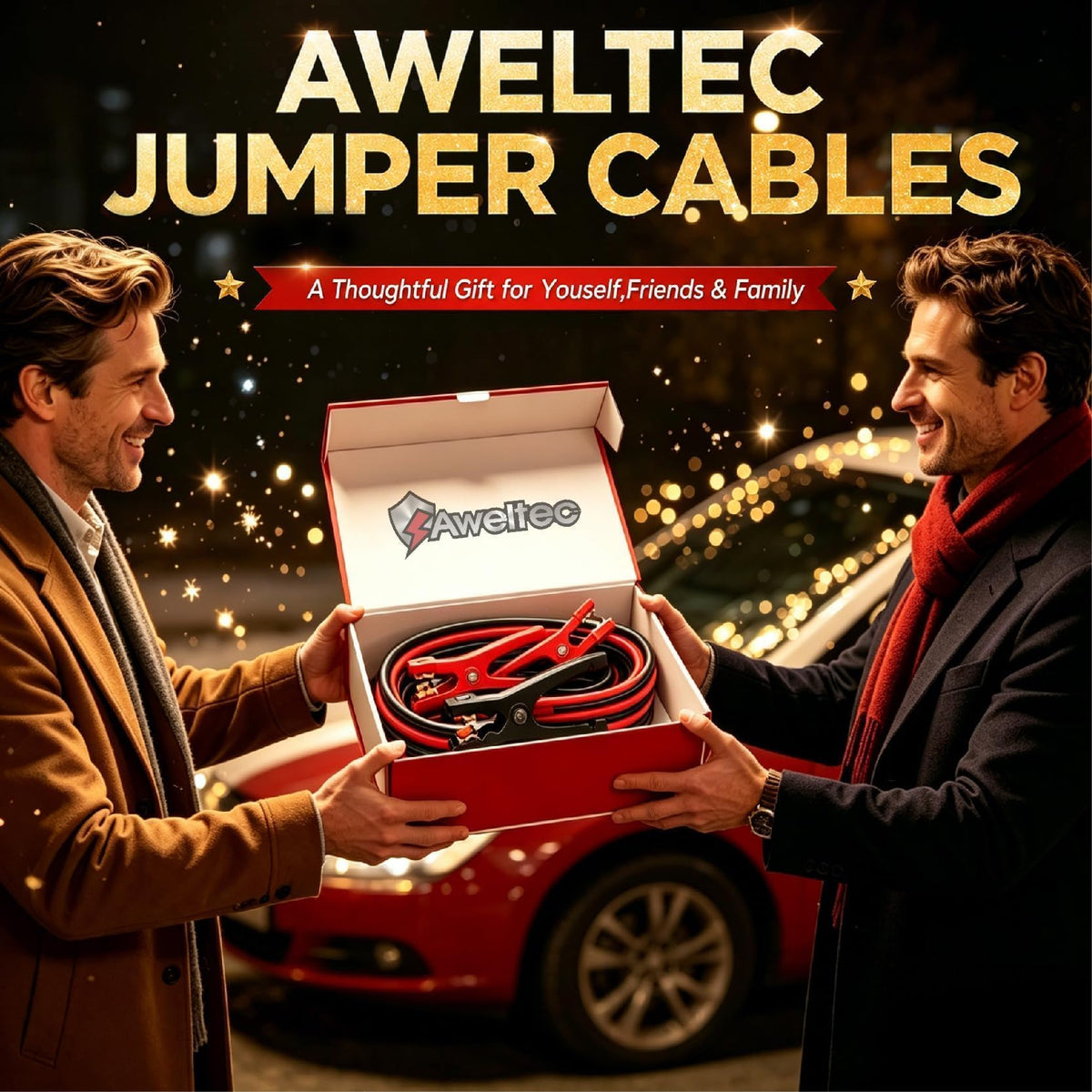 AWELTEC cables on snowy ground showing cold-resistant insulation performance