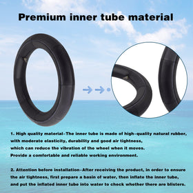 AWSZH inner tube next to ruler for scale demonstrating accurate size and fit benefit