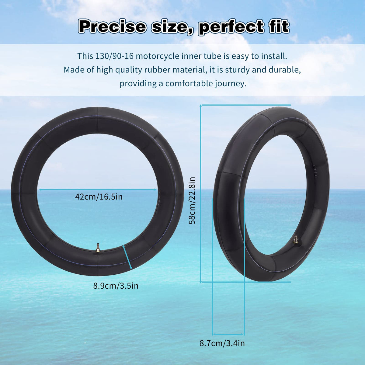 AWSZH valve stem close-up showing valve quality and easy inflation benefit