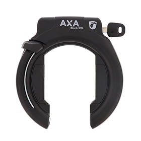 AXA Block XXL front view showing compact heavy‑duty design and instant locking benefit