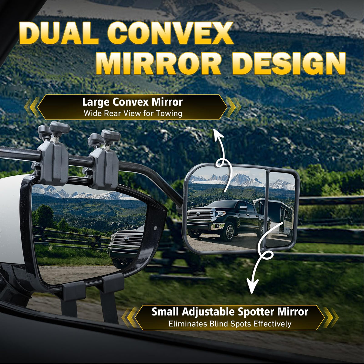 AXIMIRON small adjustable spot mirror detail for precise blind-spot checks