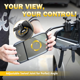 AXIMIRON mirrors packed in drawstring bag for compact storage convenience