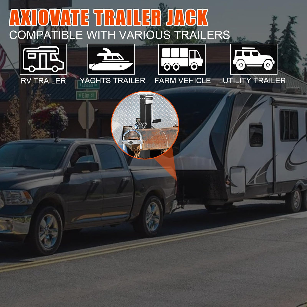 Axiovate height comparison showing 28 inch travel for leveling benefit