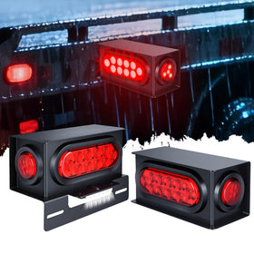 Axiraminora close-up of 28 high-brightness LEDs demonstrating clear stop and tail visibility