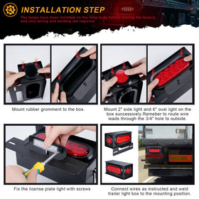 Axiraminora welded-installation on trailer rail showing secure mount and simplified fitment