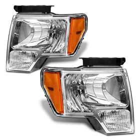 AXLAHA front assembly chrome headlight showing clean fit and restored look