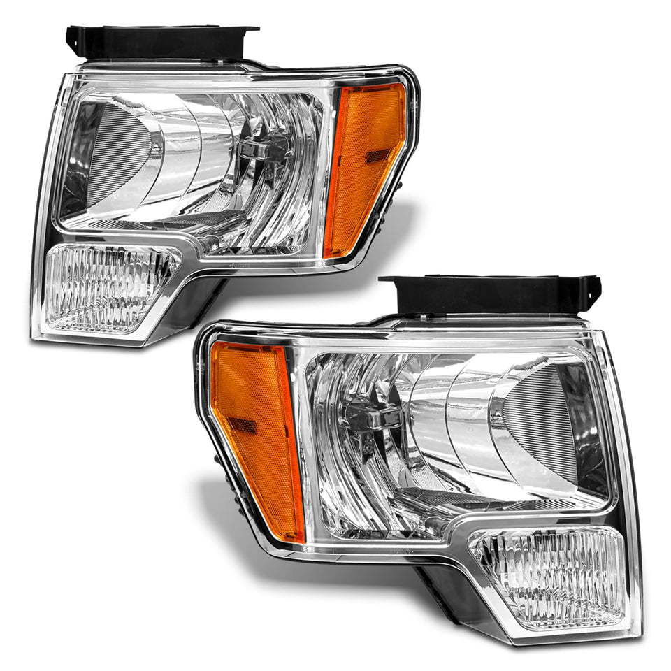 AXLAHA front assembly chrome headlight showing clean fit and restored look