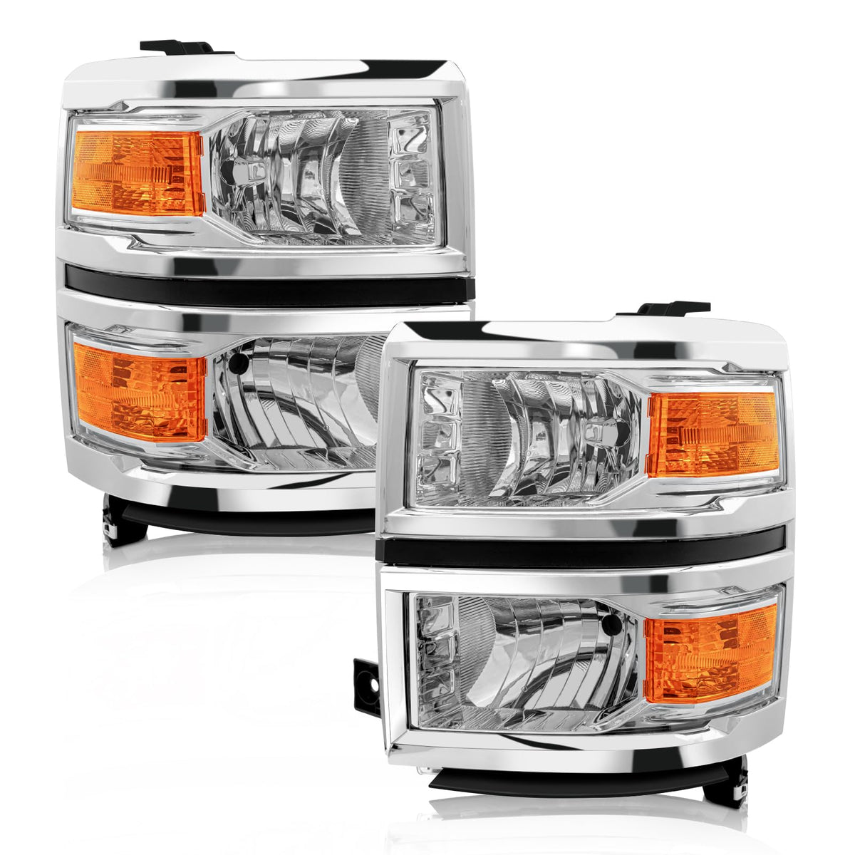 AXLAHA front assembly on Silverado showing direct-fit and clean finish for reliable replacement