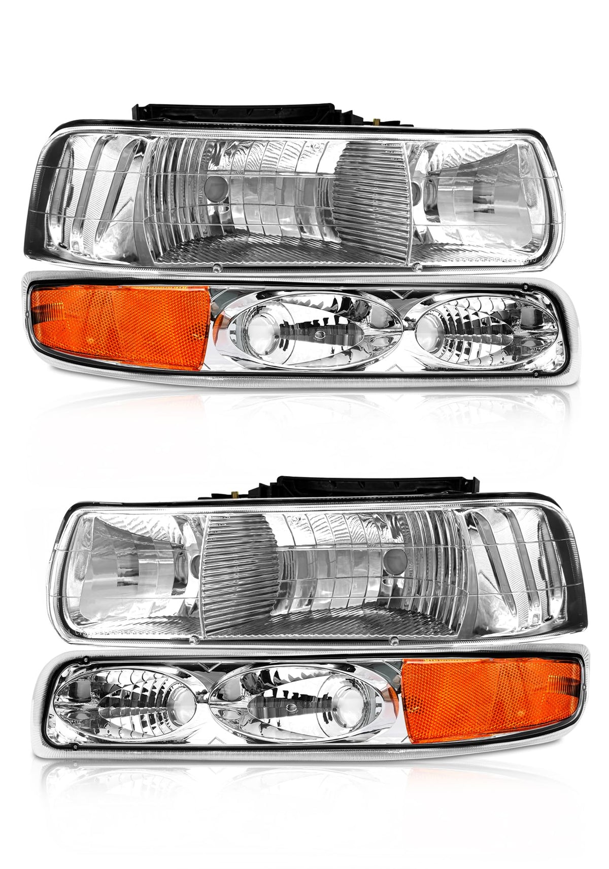 AXLAHA front assembly chrome showing clear lens and improved aesthetics