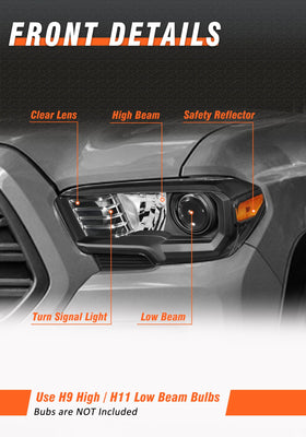 AXLAHA image of adjuster and mounting points for correct beam aiming and secure fit