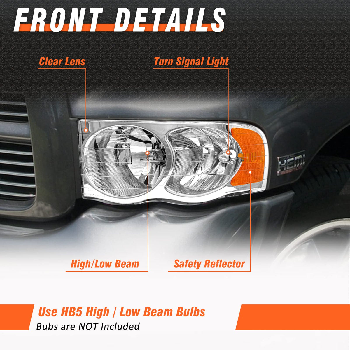 AXLAHA rear of headlight showing plug connector for easy installation