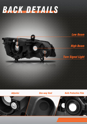 AXLAHA headlight installed on Dodge Grand Caravan restores vehicle look