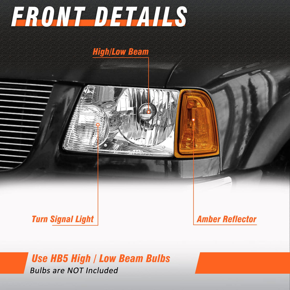 AXLAHA installed on a 2005 Ford Ranger showing restored front lighting