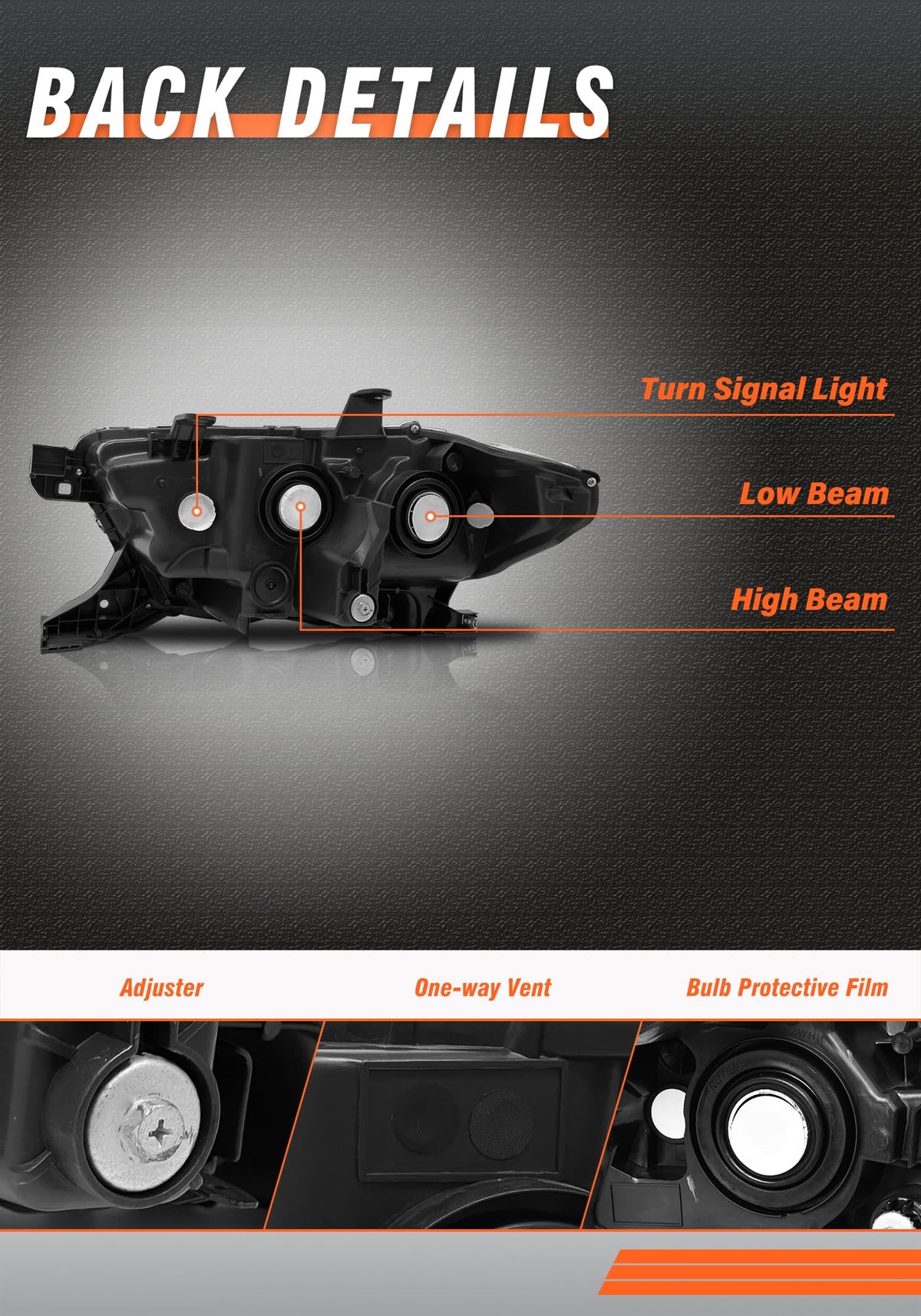 AXLAHA passenger side headlight installed on Tacoma demonstrating plug-and-play benefit
