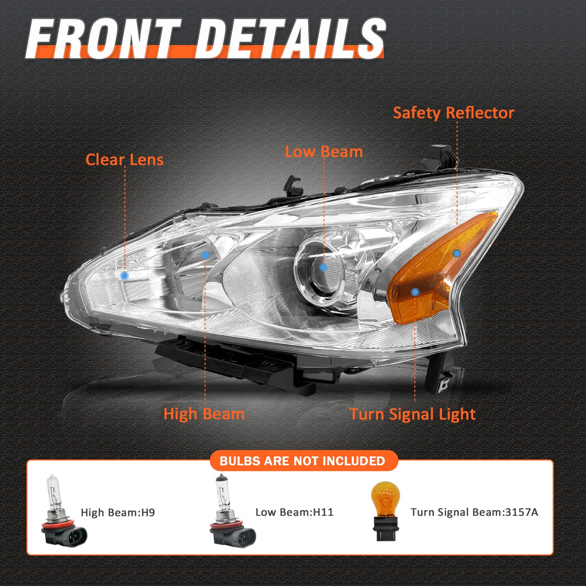 AXLAHA side profile mounted on car illustrating correct factory alignment