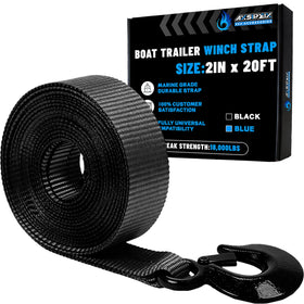 AXSIPEIX front view of package and strap showing durable winch replacement