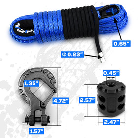 AXSIPEIX rope in use during ATV recovery illustrating easier handling and lighter weight