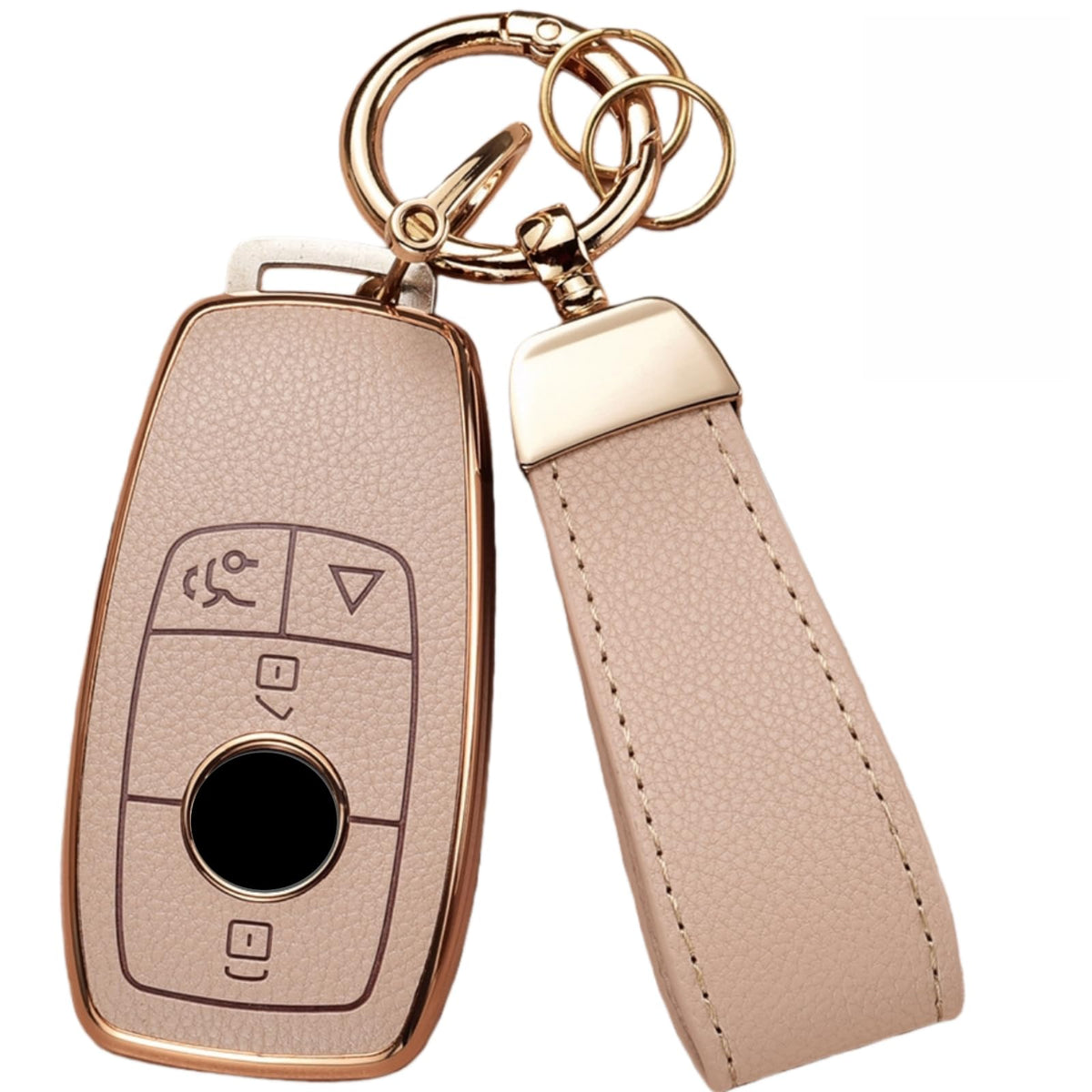 Axtrulix front view of case on Mercedes key showing premium protection