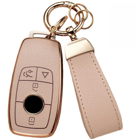 Axtrulix front view of case on Mercedes key showing premium protection