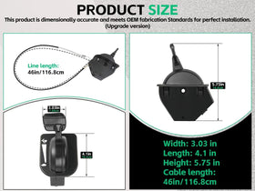 Axyuada cable routed near engine choke linkage illustrating correct placement benefit