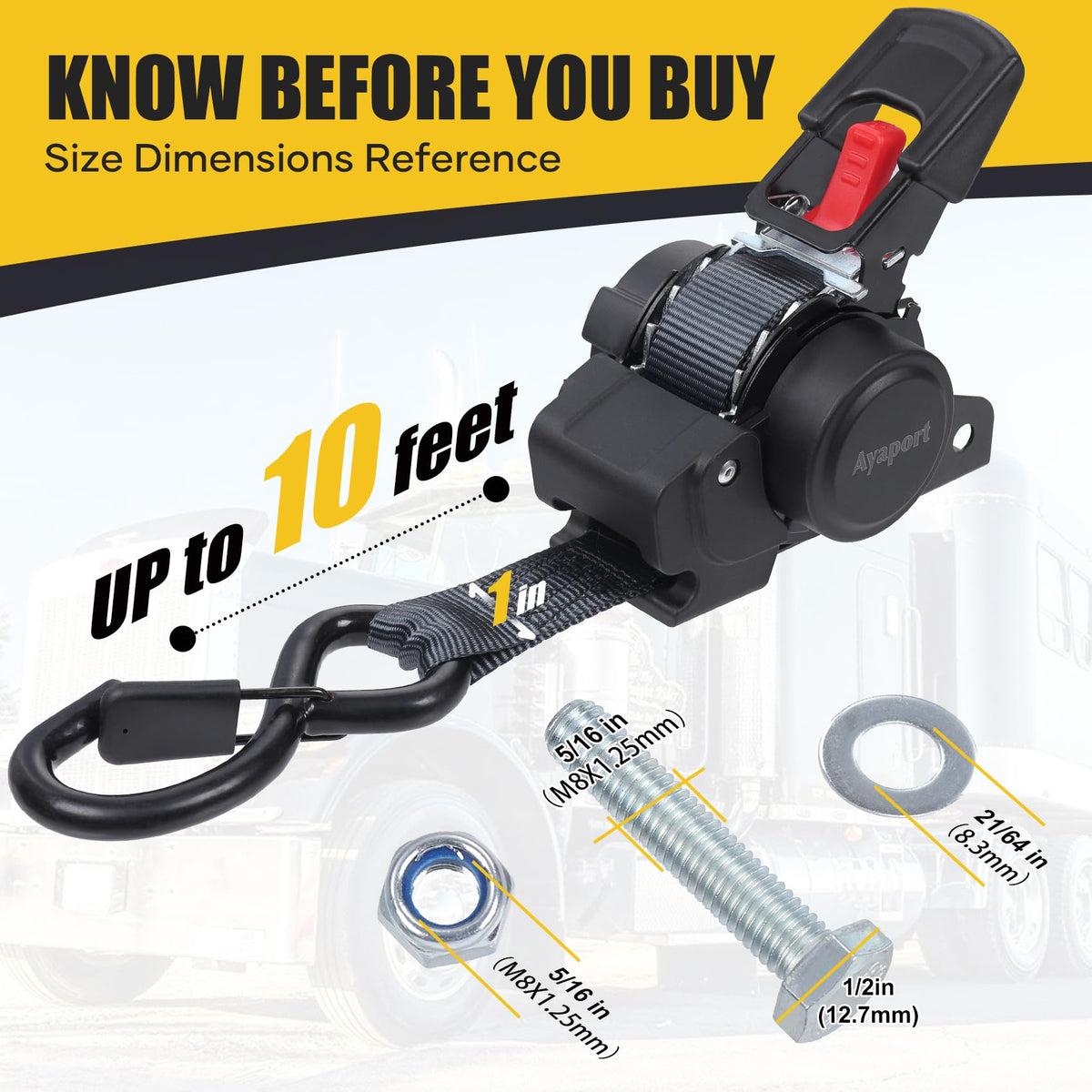 Ayaport mounted on trailer transom demonstrating strong and tidy attachment