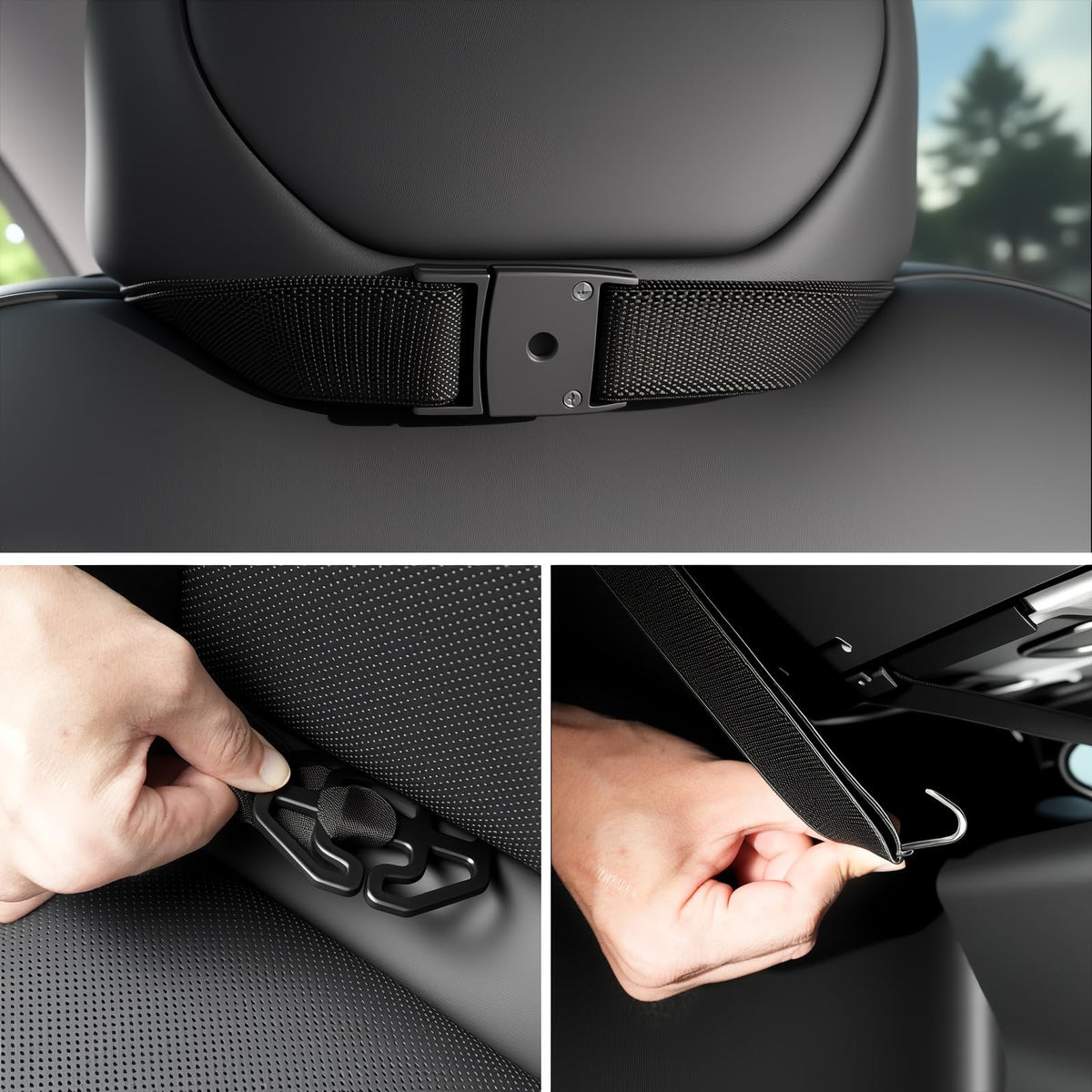 Aycsiyana bottom strap and buckle detail offering secure, anti-slip installation