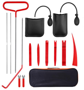 AYHUDFEK front view of 16-piece kit shows organized tools and bag for quick access