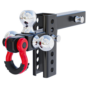 Ayleid front profile tri-ball mount shows compact design and versatility