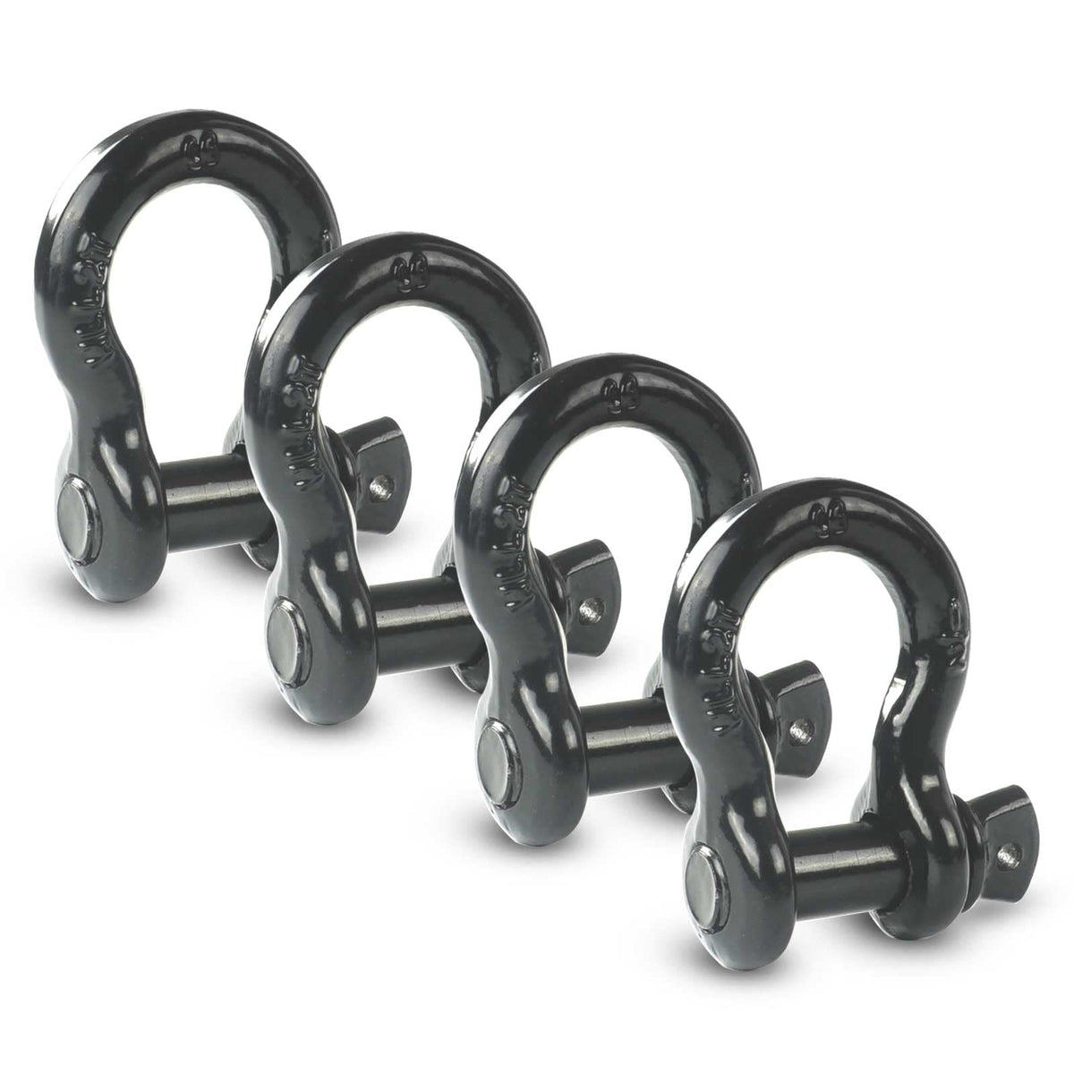 AYMMIC bow clevis shackle front view showing sturdy shape and quick attachment benefit