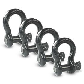 AYMMIC bow clevis shackle front view showing sturdy shape and quick attachment benefit