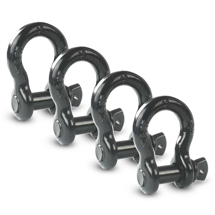 AYMMIC bow clevis shackle front view showing sturdy shape and quick attachment benefit