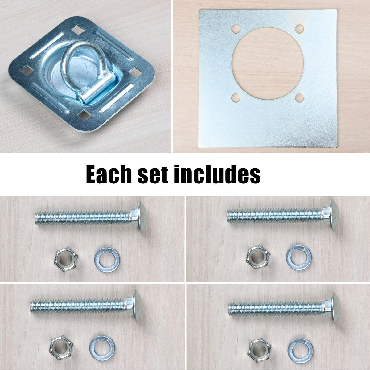 AYMMIC close-up of forged D-ring detail and zinc coating highlighting corrosion resistance and strength